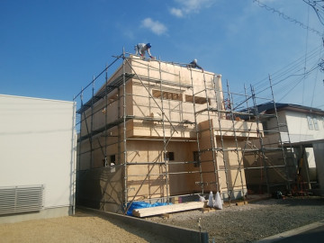 建て方工事中③